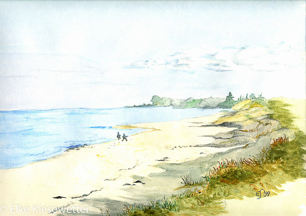 At the beach, 1999, North Germany
