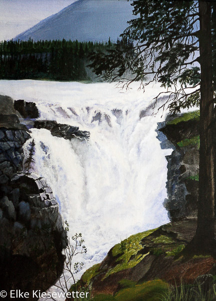 Athabasca Falls, Acrylic, 2006