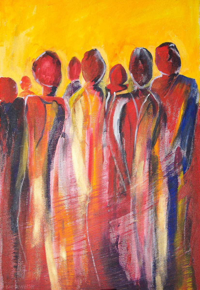 Evening People, Acrylic, 